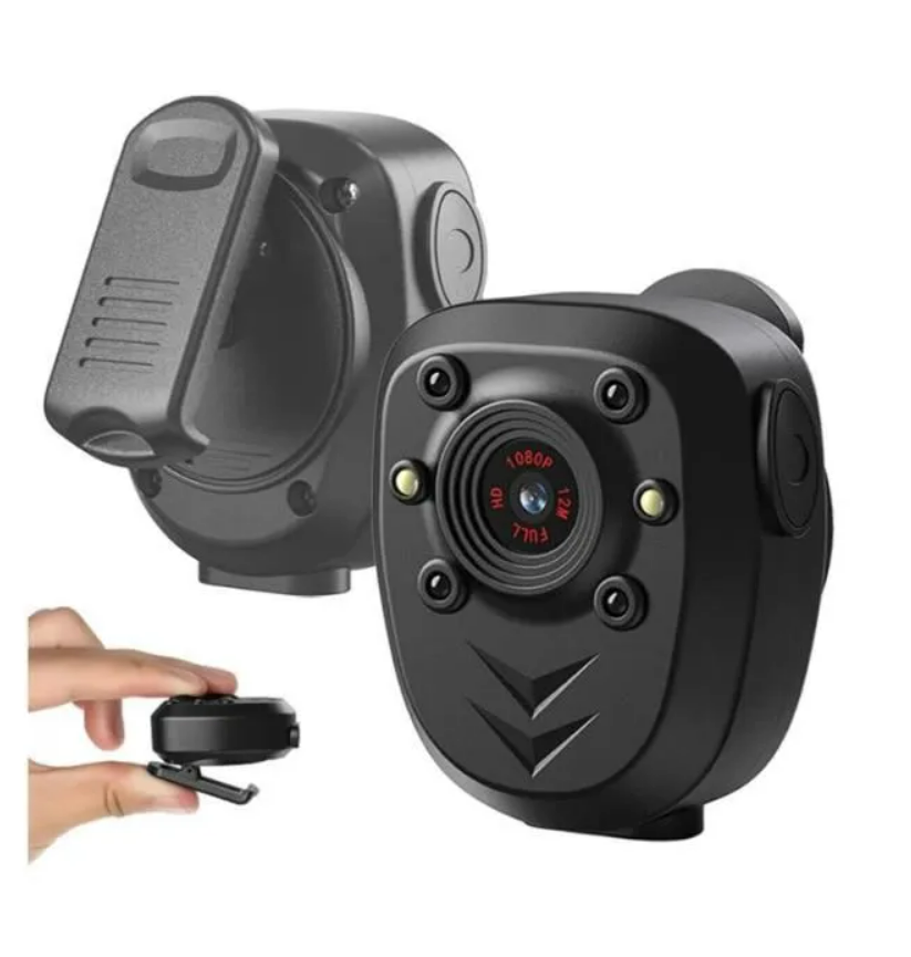 Caméra corporelle intégrée Carte mémoire 32 Go Enregistreur vidéo de police 1080p Webcam de sécurité portable portable avec clip